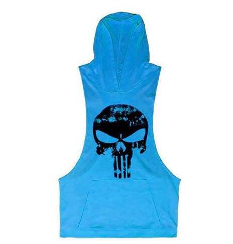 HOODED SKULL BODYBUILDING TOP