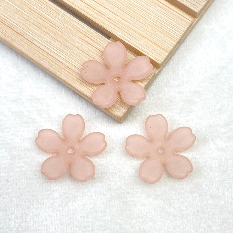 Perles 5-Petal Acrylique Matte