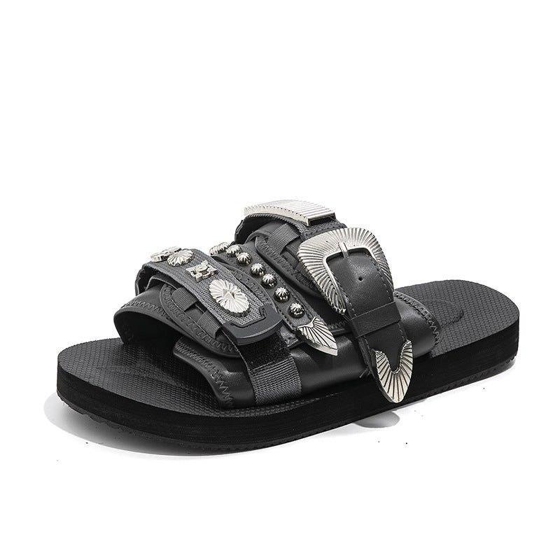 Pantoufles d'extérieur Casual Lightweight en argent