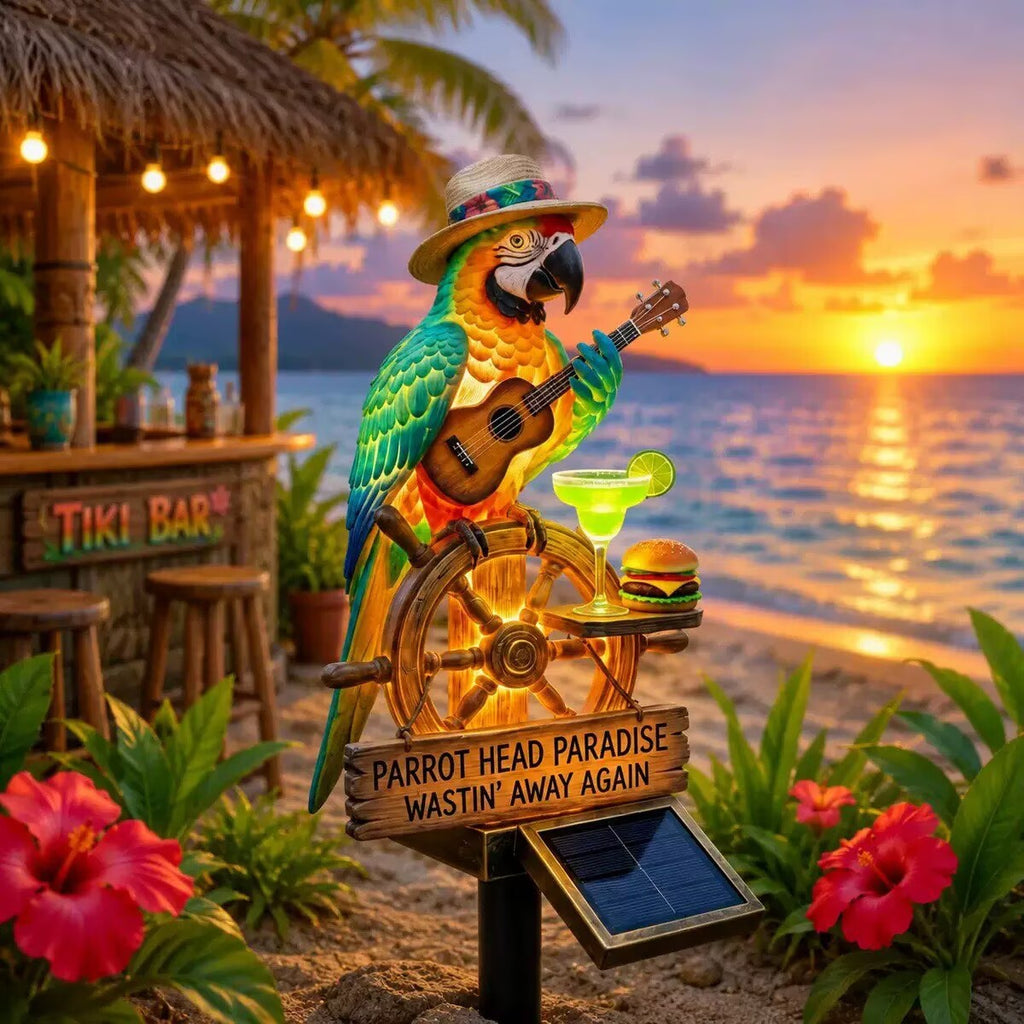 Guitare créative Parrot Résine Ornement Night Light