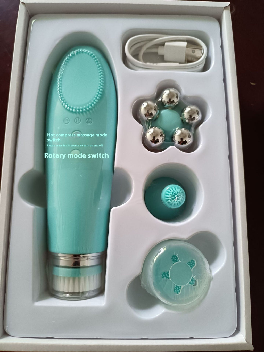 Nettoyeur visage chaud Sensation Pore électrique