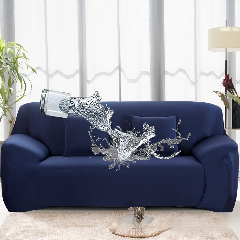Solid Color Elastic Waterproof Sofa Couverture en soie de lait tout compris