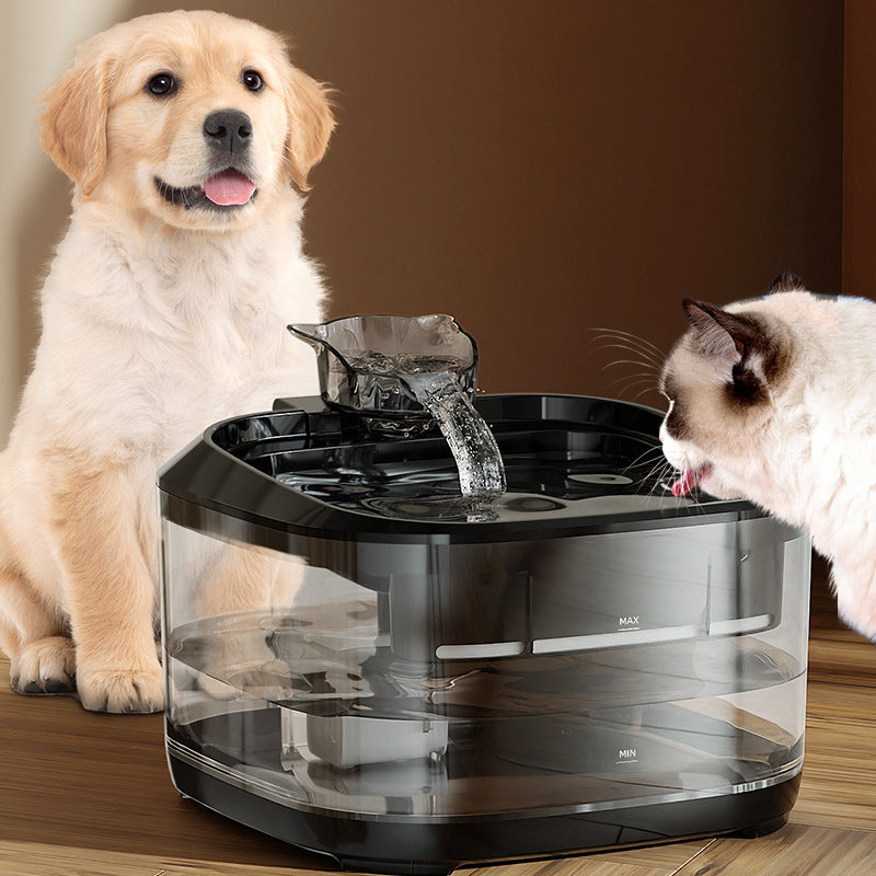 Fontaine d'eau pour animaux de compagnie avec une grande capacité