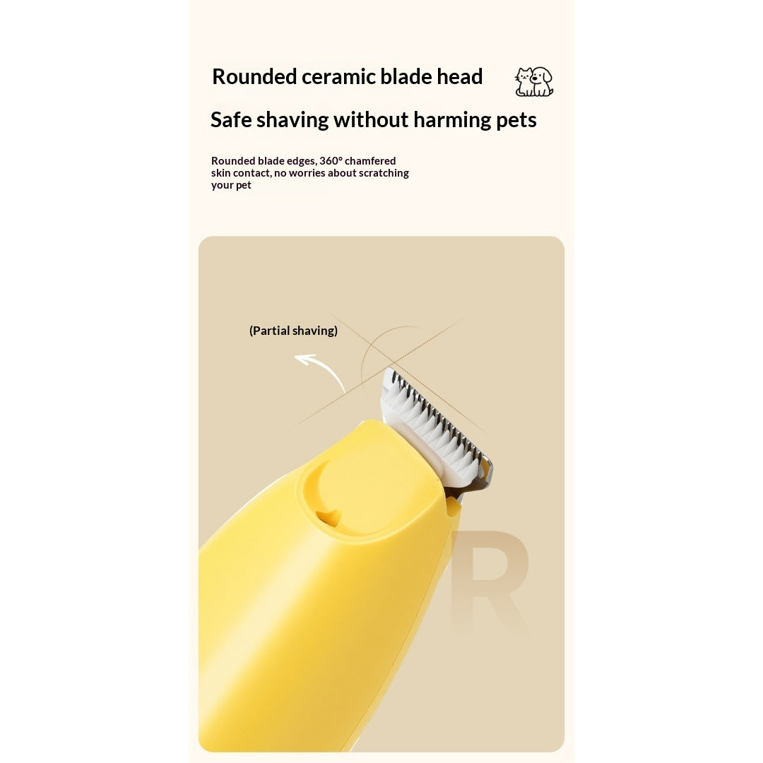Clipper rechargeable pour animaux de compagnie avec lumière LED