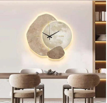 Lucky Stone Restaurant Horloge Murale Horloge