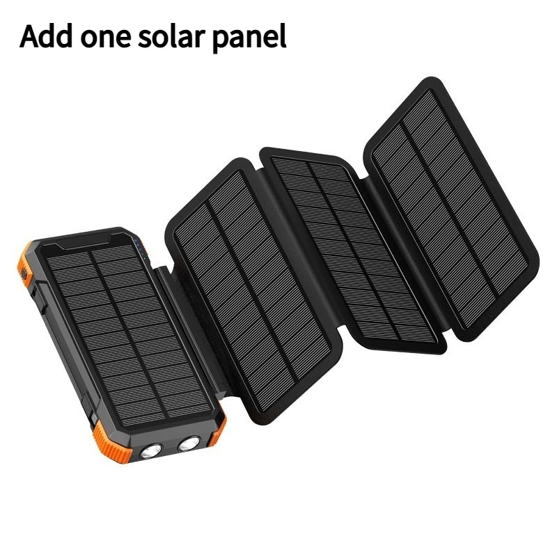 Banque de puissance extérieure avec chargeur solaire pliable à main