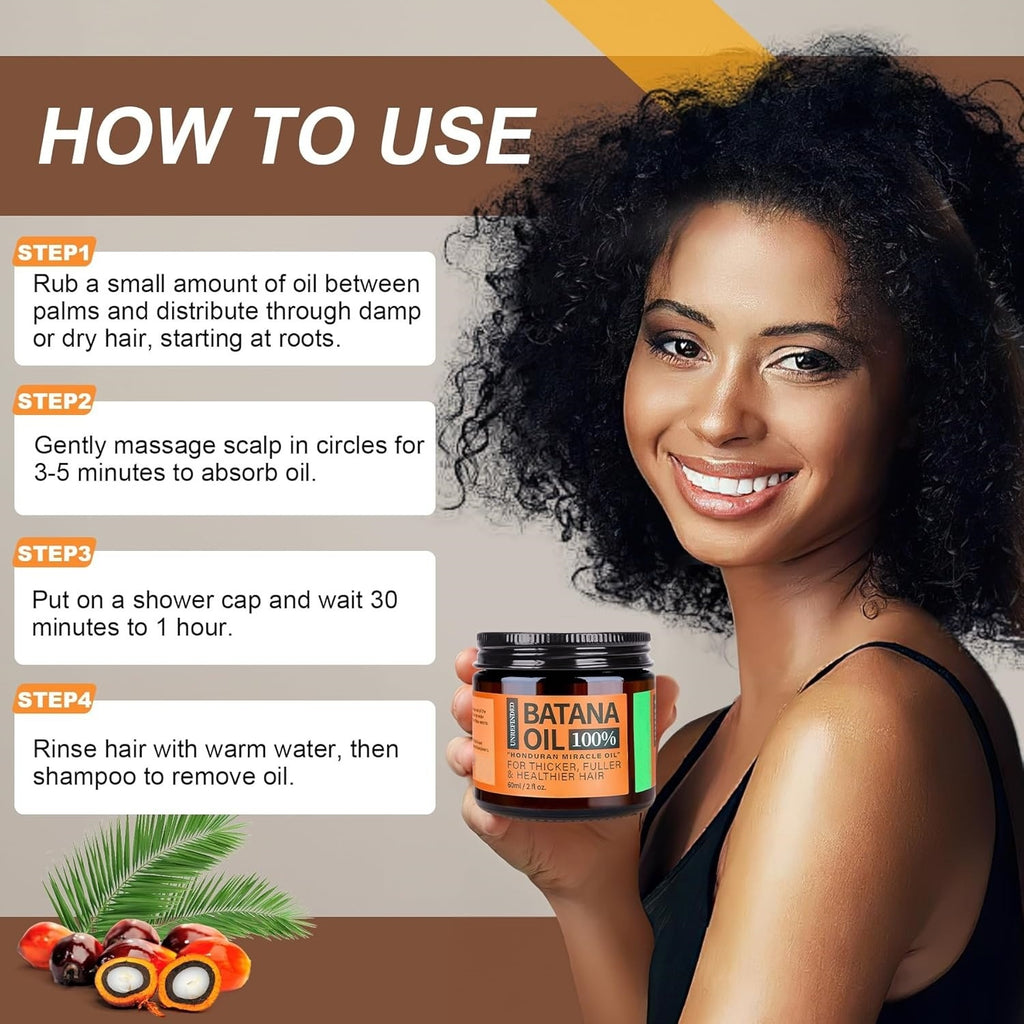 Batana huile réparation lissant cheveux nourissant Sérum