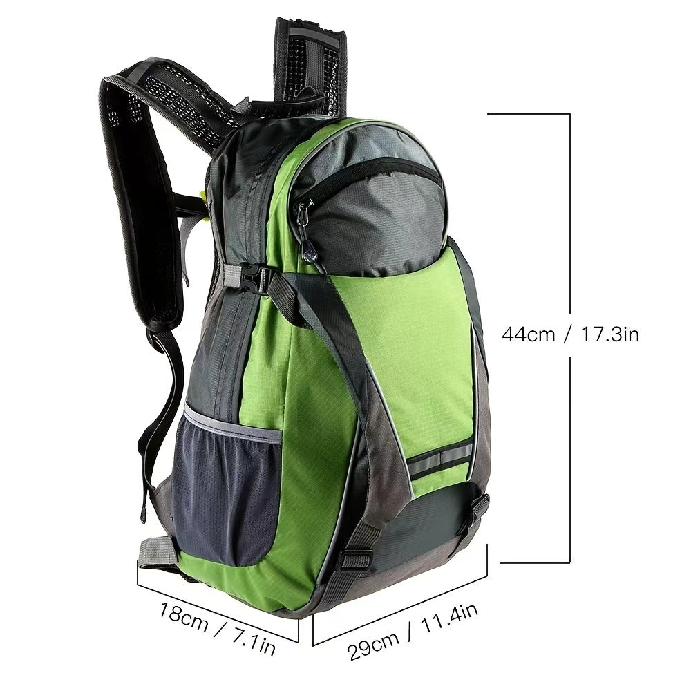 LED cycling backpack with turn signals