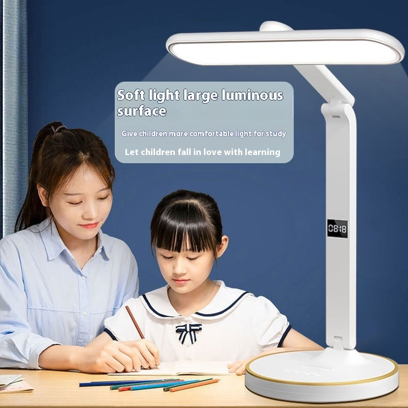 Lecture étudiante Dortoir pliant côté lit Charging Smart horloge protection des yeux lampe de bureau