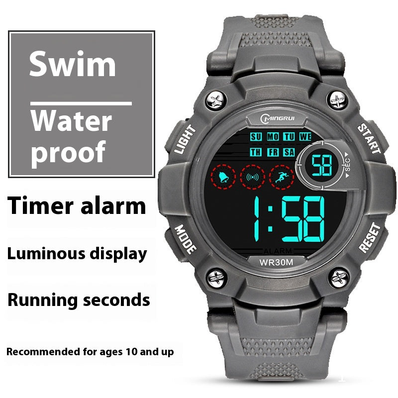 Waterproof Anti-fall Multifonctionnel Sports Student Electronic Watch