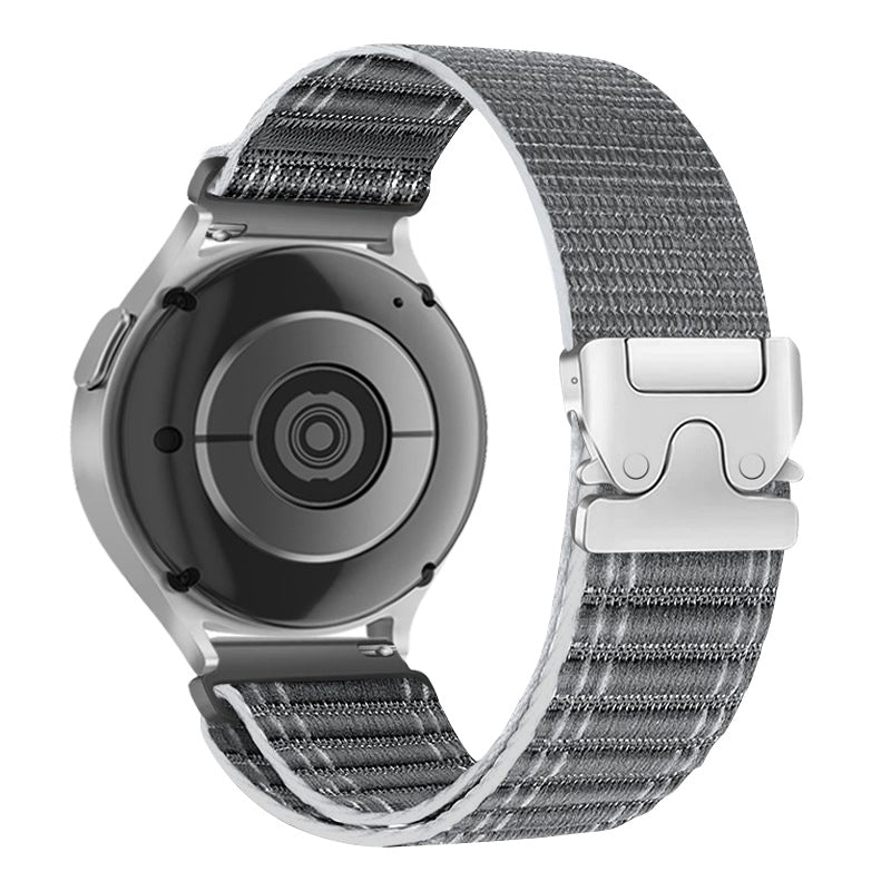Bracelet de montre en nylon avec boucle de parapluie et motif de vague
