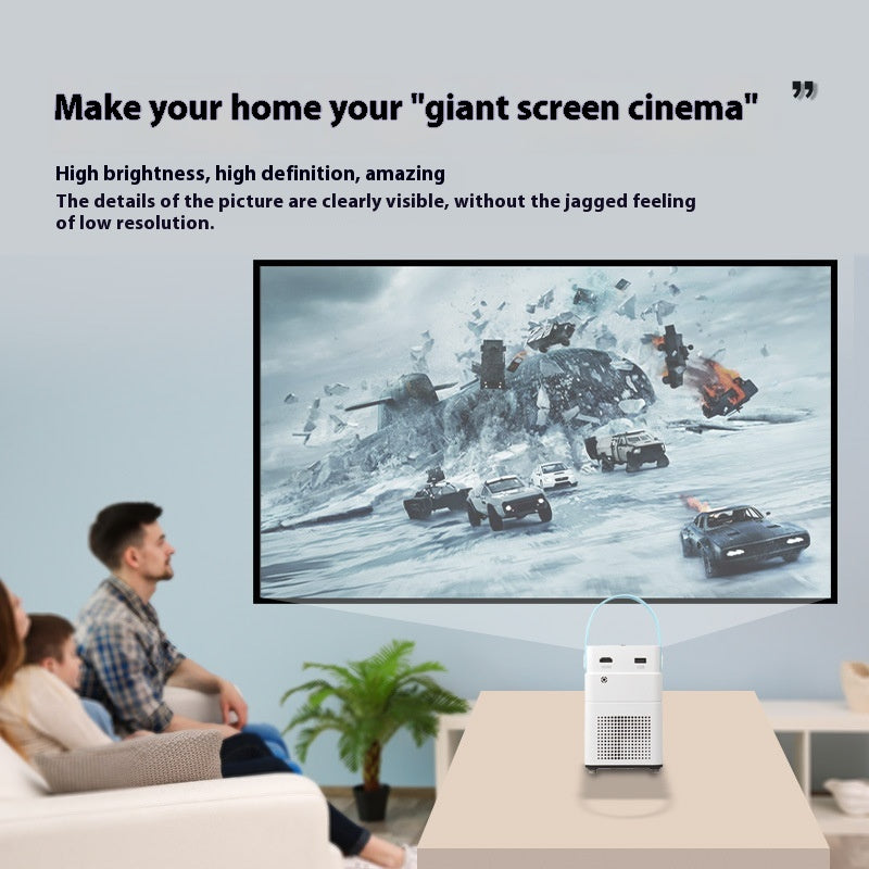 Projecteur HD intelligent multifonctionnel à usage domestique