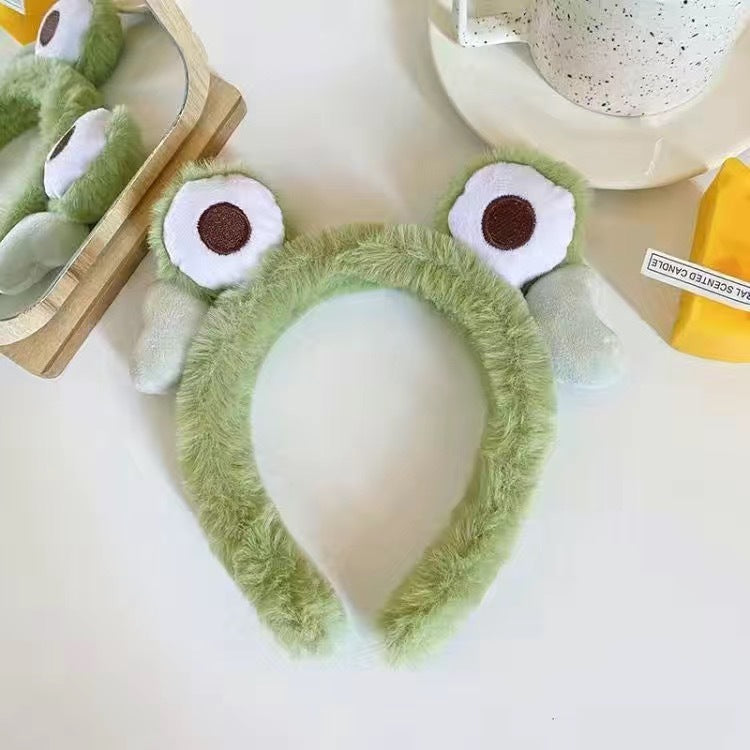 Bandes de cheveux mignons de lavage du visage Tête de dessin animé femelle Bande de cheveux Bande de tête Appliquer
