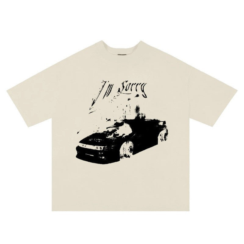 T-shirt rétro gothique pour hommes King-Size Style Harajuku