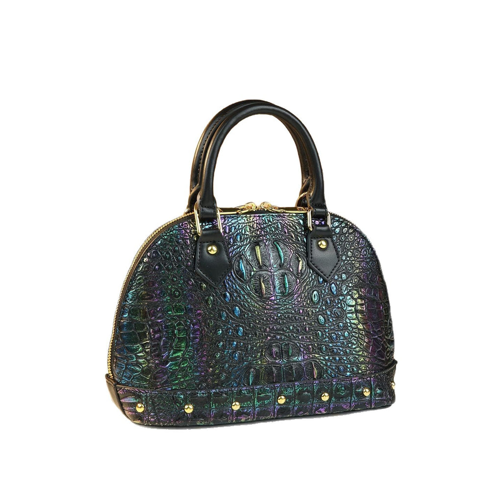 Sac à main en crocodile pour femmes haut de gamme avec des talons tendance