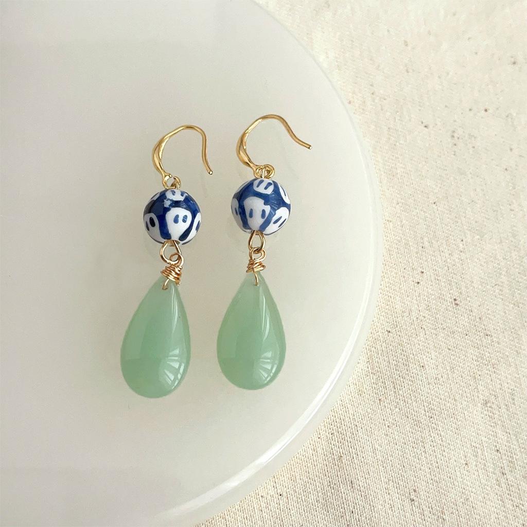 Boucles d'oreilles texturées faites à la main