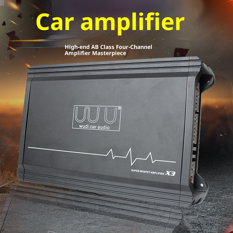 Amplificateur d'alliage en aluminium à quatre voies de voiture