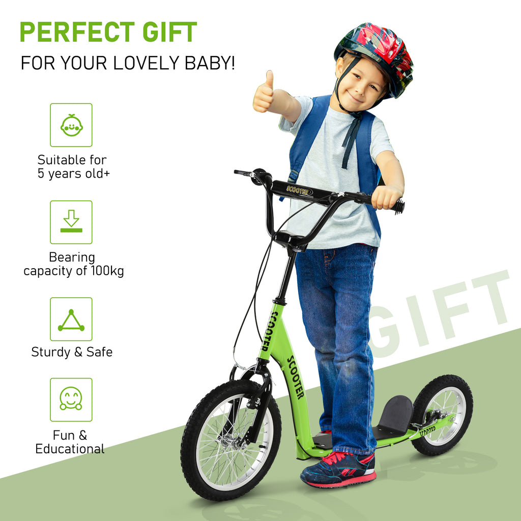 Scooter jeune avec barre réglable