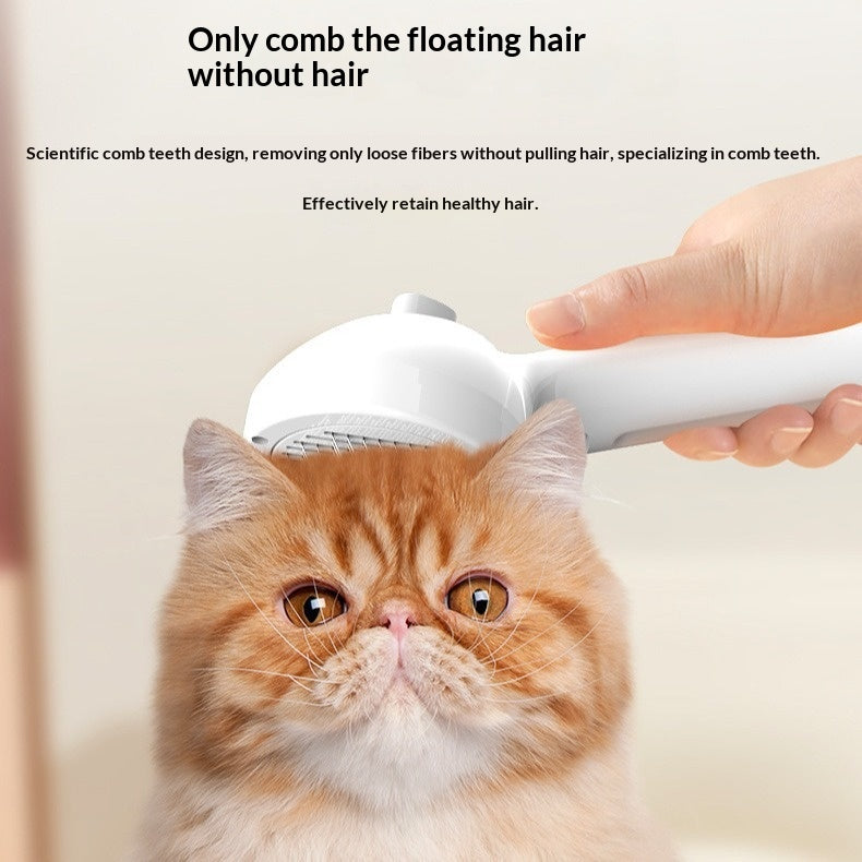 Peigne pulvérisateur pour animaux de compagnie Pin Brosse Peigne pour chat pour enlever la fourrure et les noeuds démêlants
