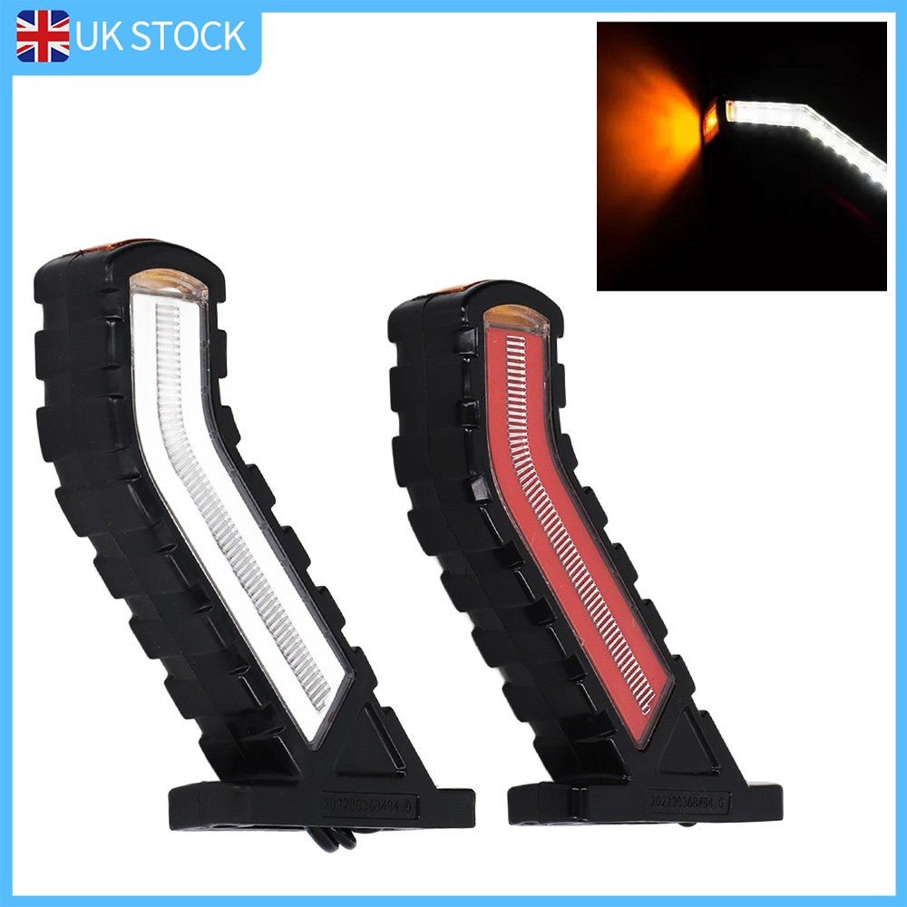 2X 30 Led Side Outline Stalk Marker Trailer Light Camion 12v 24v Amber Rouge Blanc.