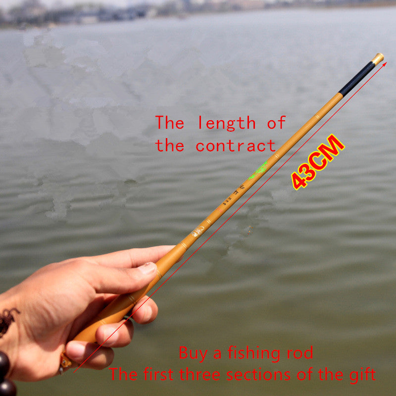 Pocket Super Court Section Pêche Rod Carbon Super Light