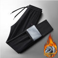 Pantalons à manches courtes et polyvalents, doublés de polaires pour hommes