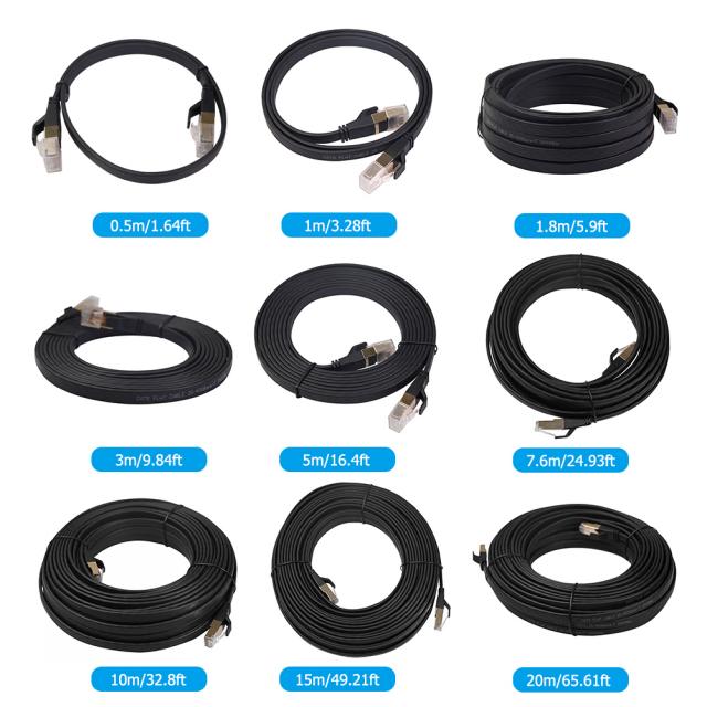 Câble Ethernet 40Gbps Cat8 SFTP LAN Patch Cord avec Gold Pla
