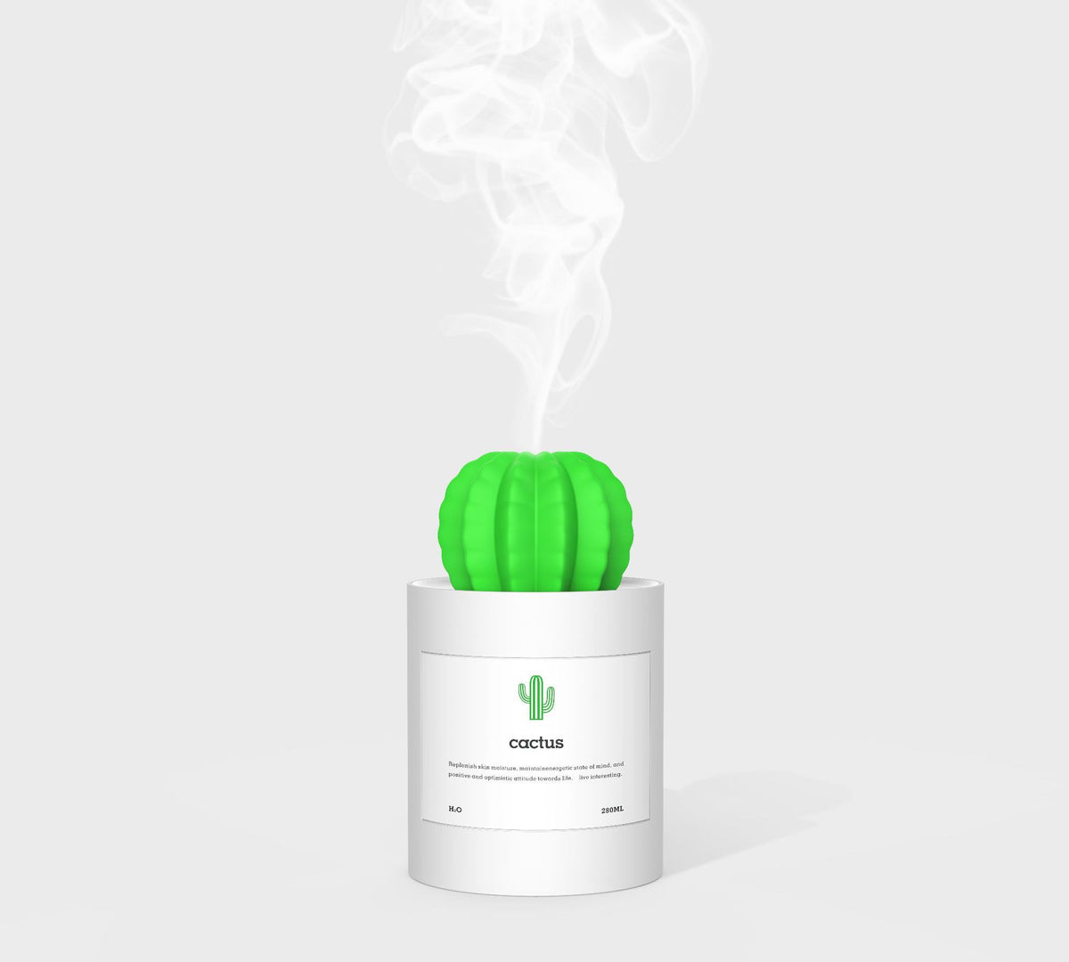 Air Humidificateur Soft LED lumière Cactus Ultrasonic Aroma Essential Oil Diffuseur pour la voiture de maison
