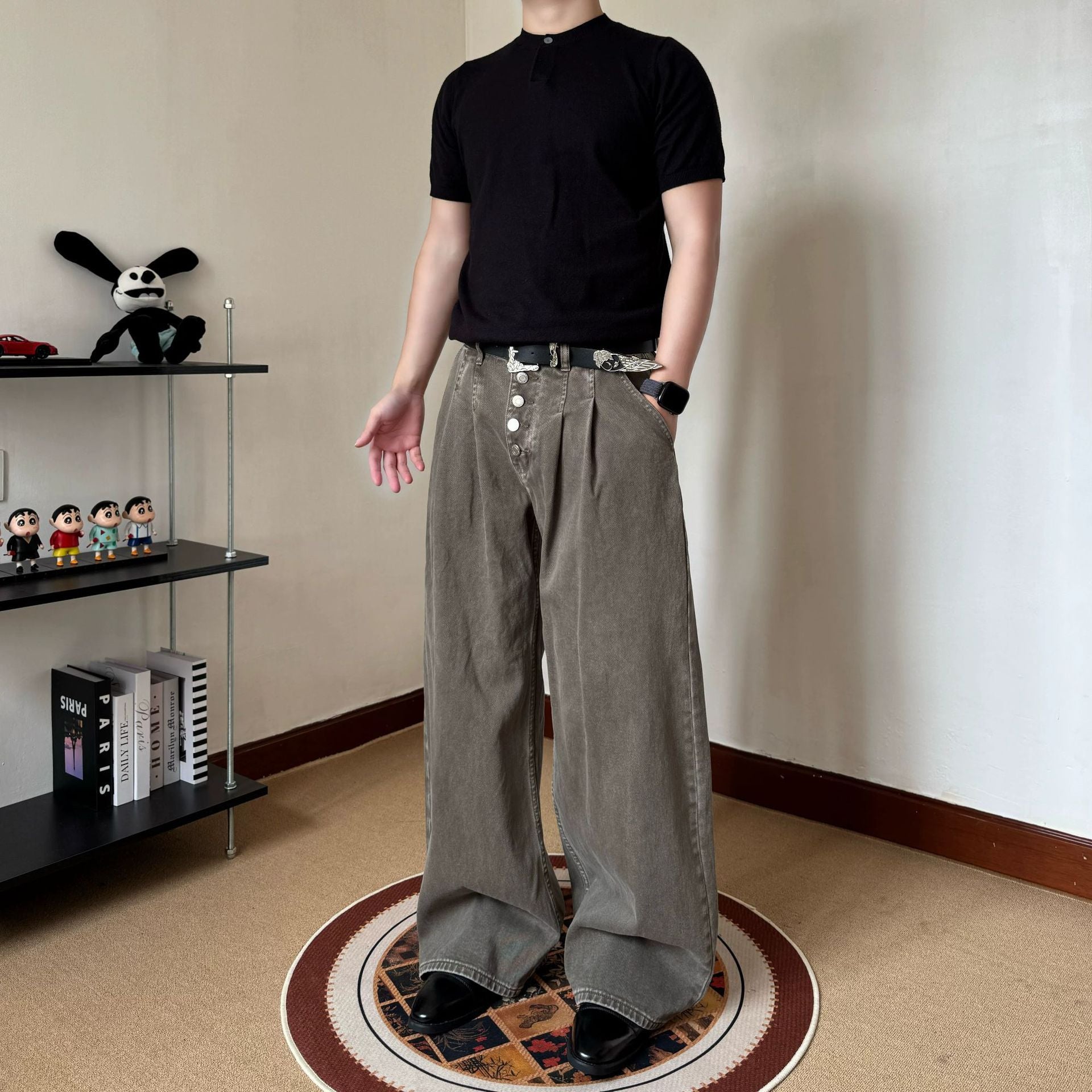 Pantalons pour hommes à jambes droites