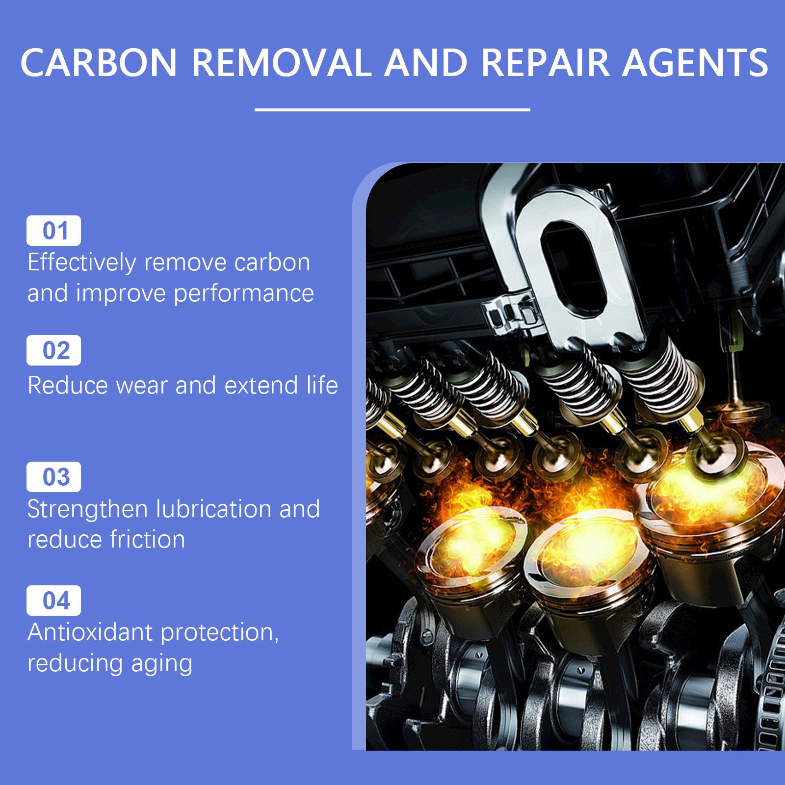 Rayhong Engine Carbon Removal Agent Protection anti-usure du moteur