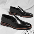 Oxford Leather Hommes Pointed-toe Robe Chaussures d'affaires