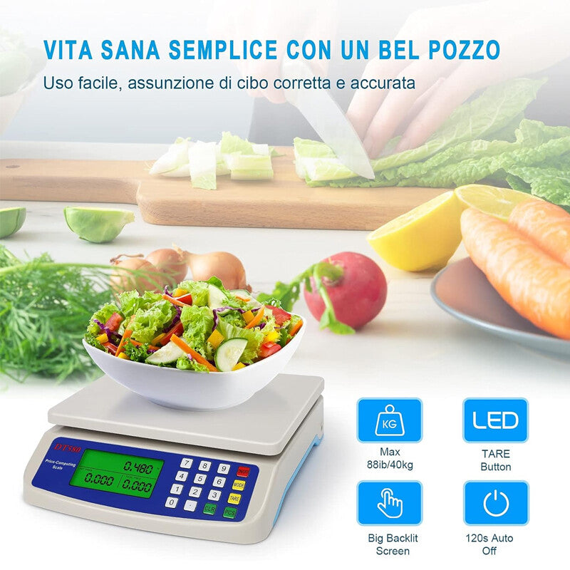 30KG Platform Balance de pesée commerciale Digital-Electronic Price Shop Retail UK