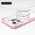 Cas de téléphone magnétique transparent avec boîtier de protection de film de lentille
