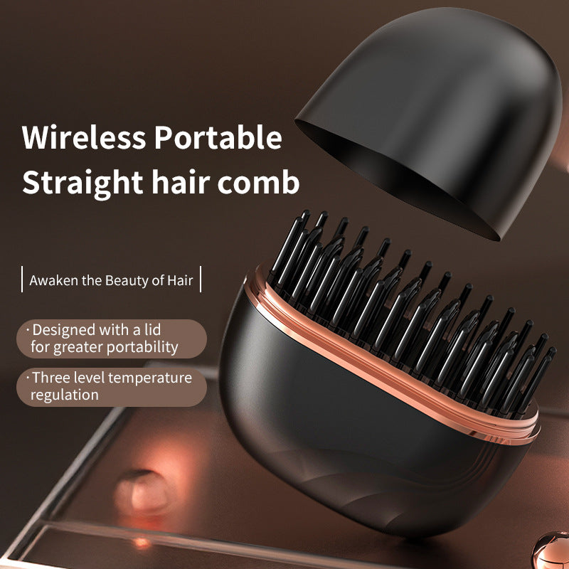 Mini peigne de redressage des cheveux sans fil charge Portable soins capillaires multifonctionnels ne pas nuire