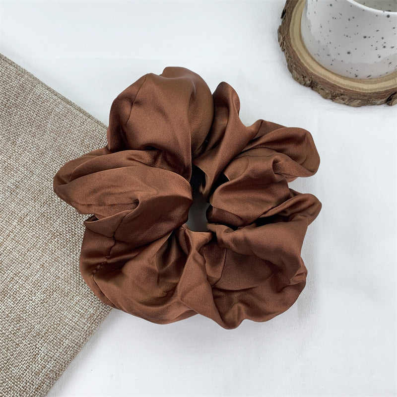 Grande bande de cheveux lisse Satin français élégant