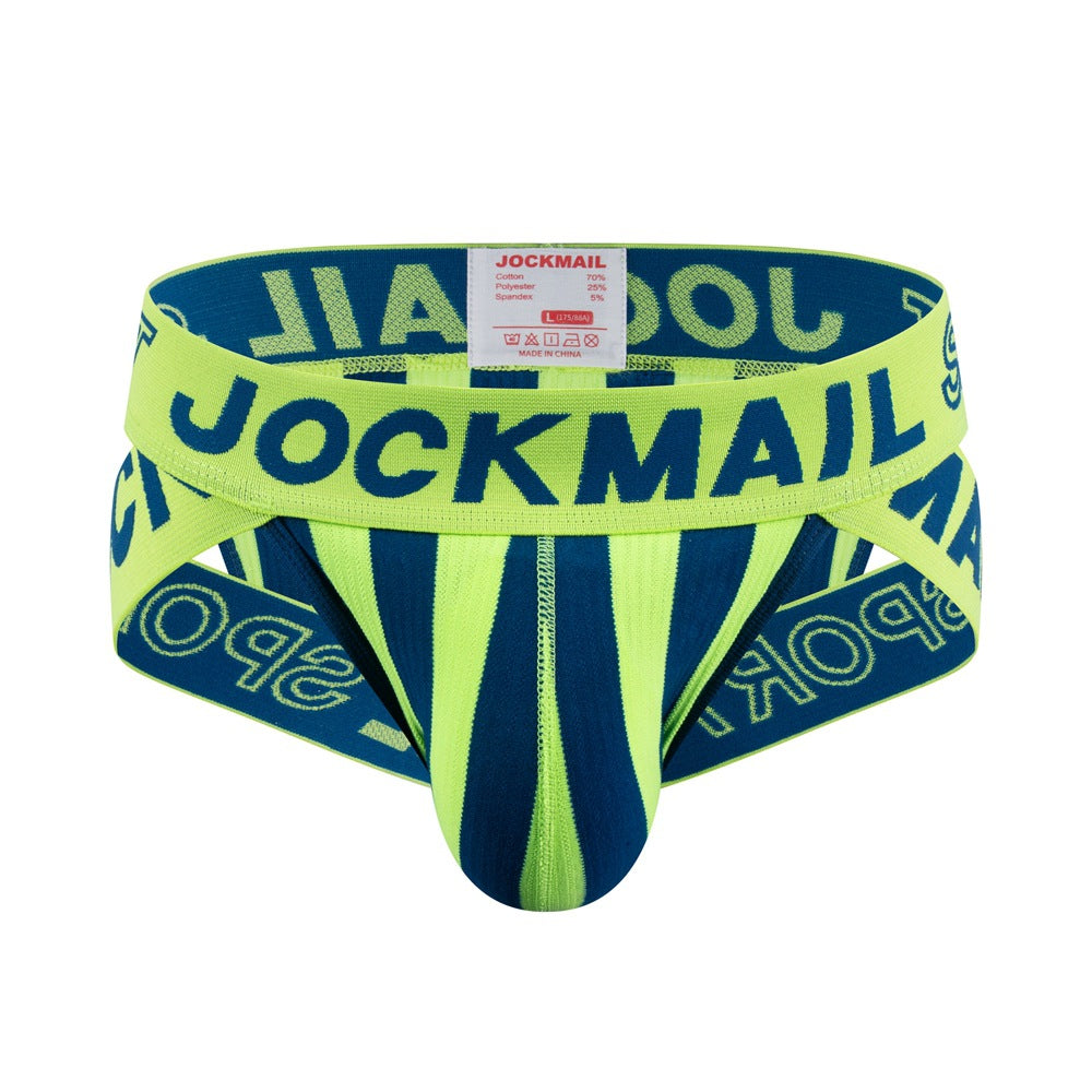 Slip rayé Coton Respirant Sports Hip Lifting