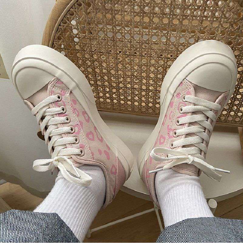 Femmes de la plate-forme de mode Bas-Top Toile Chaussures