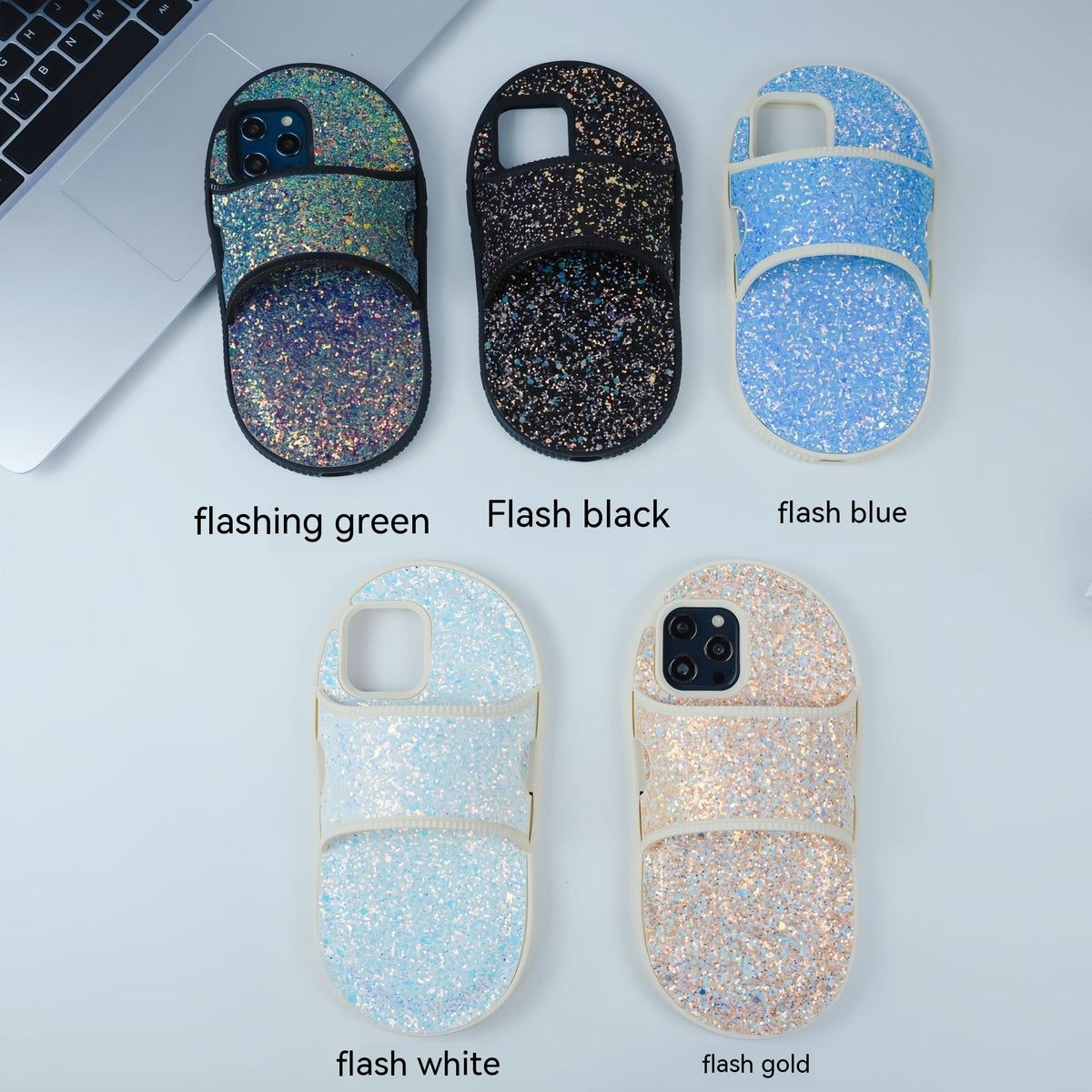 Étui téléphonique pour chaussons en Strass