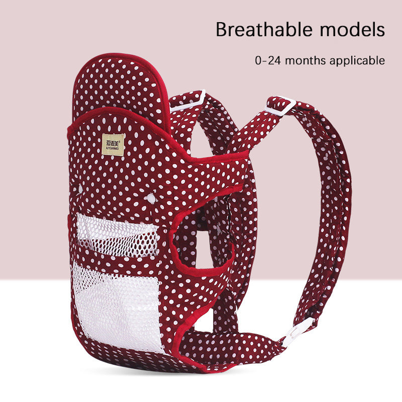 Porte-bébé multifonctions avec avant respirant et dos en été