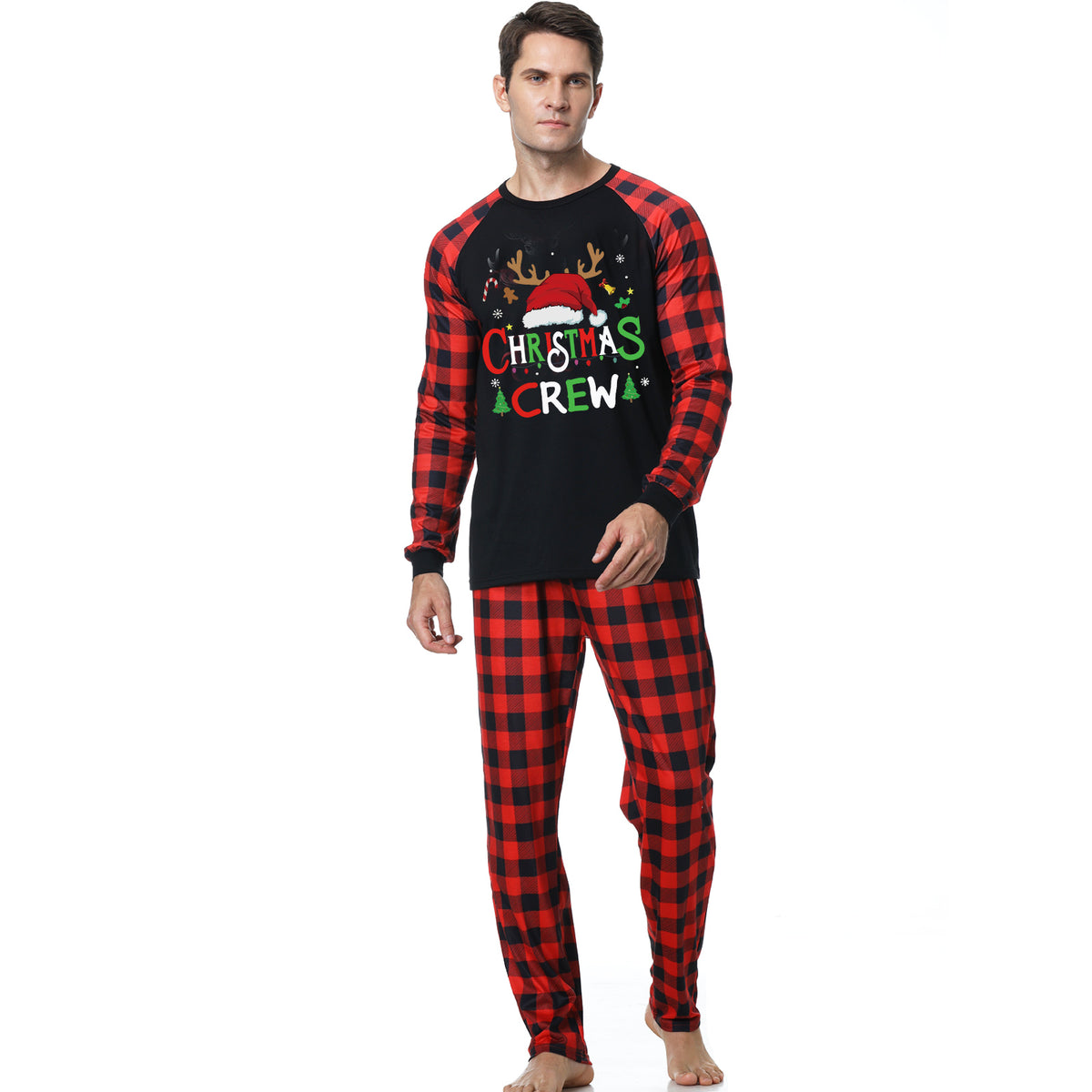 European and American Christmas Parent-child Homewear Vêtements Pajamas Suit