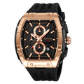 Shishi Mei Multi-fonction Chronographe Montres à trois mains Quartz hommes en forme de barre