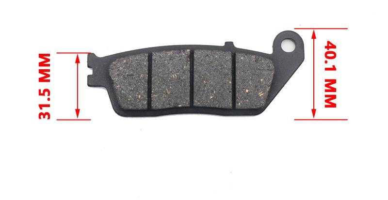 Plaquette de frein de moto FA142 Matériel de friction semi-métal
