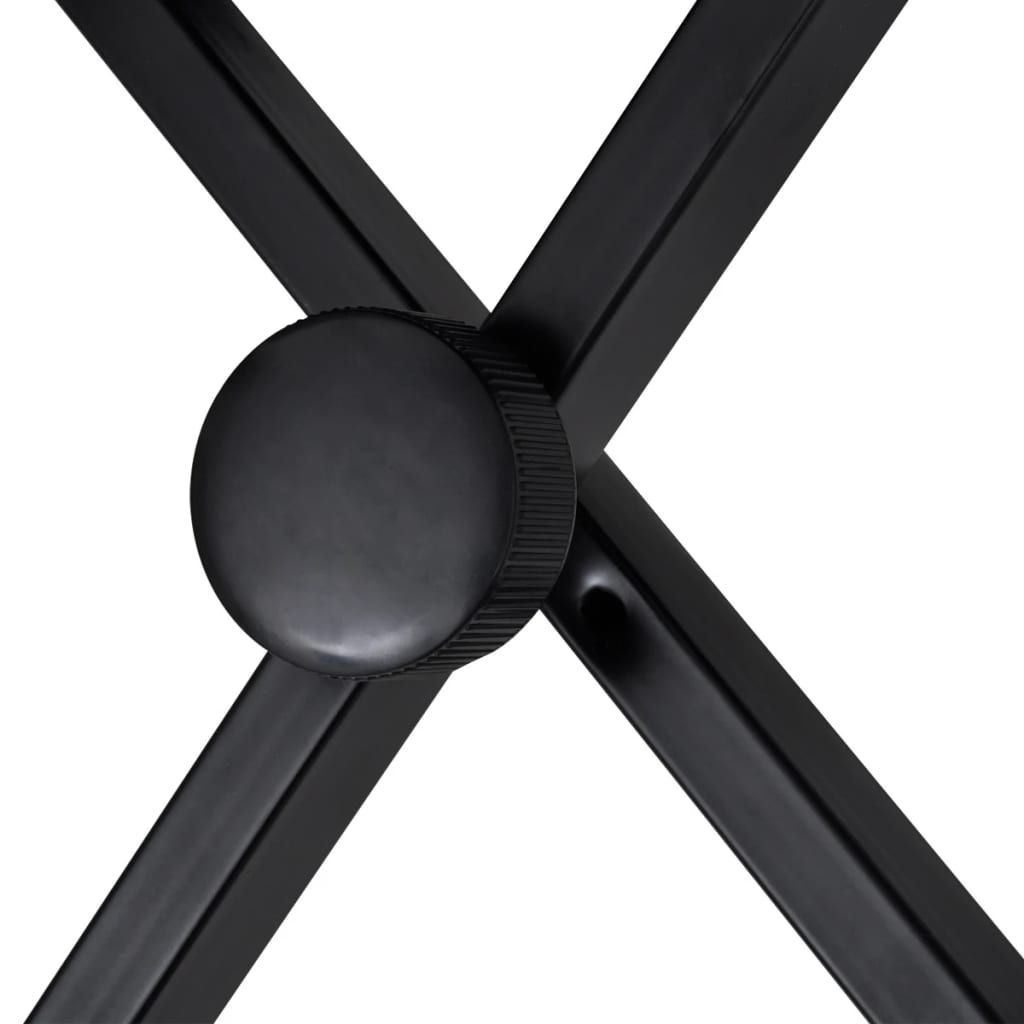 Porte-clefs et tabouret double-croisement noir
