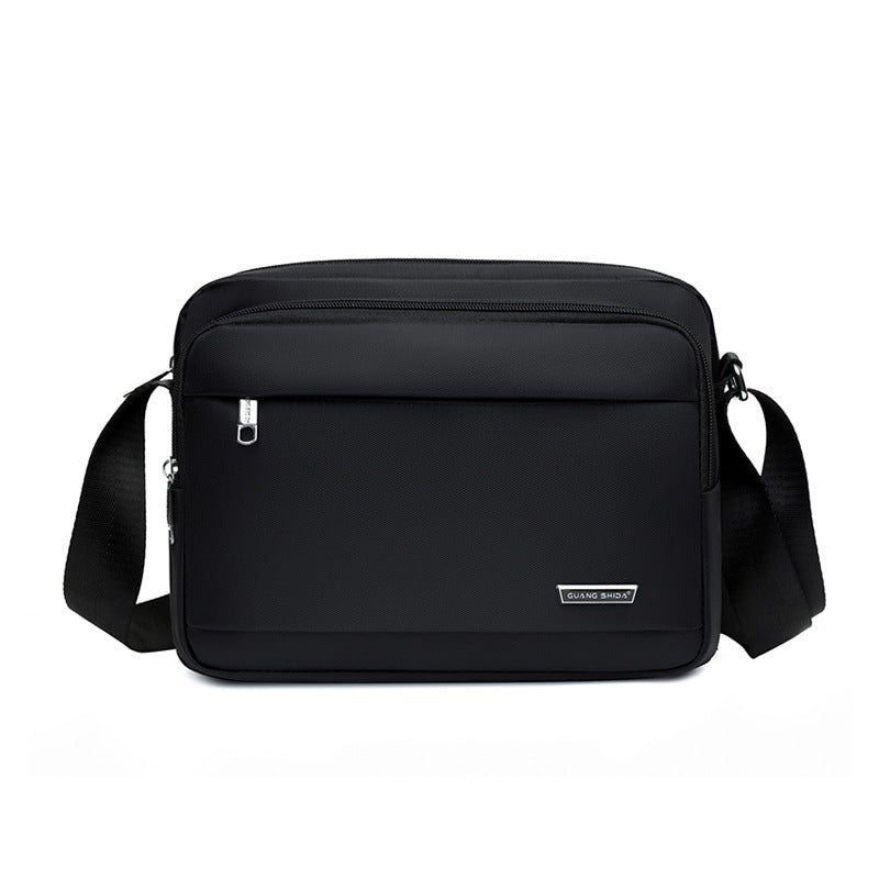 Men's Business Oxford Cloth Horizontal Multi-layer Messenger Bag