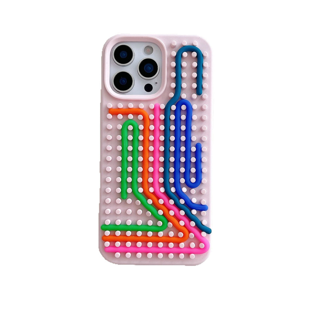 Bandes de couleur Silicone boîtier de téléphone résistant à la chute