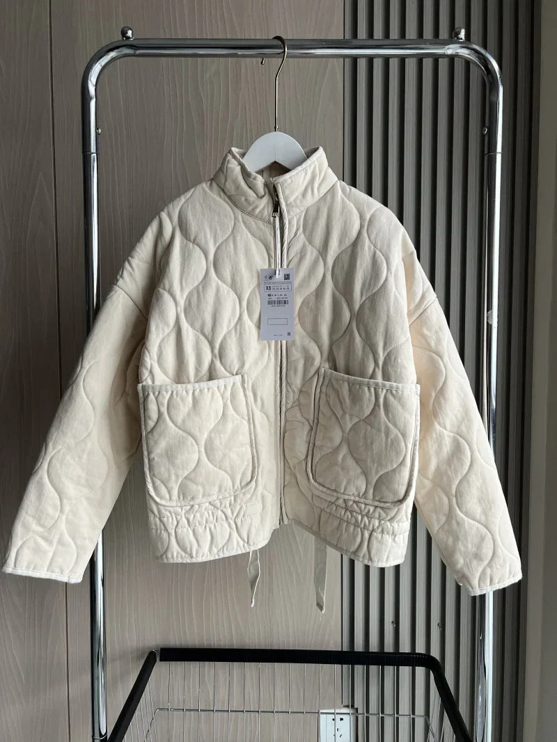 Veste de coton diamantée pour femmes arrivée
