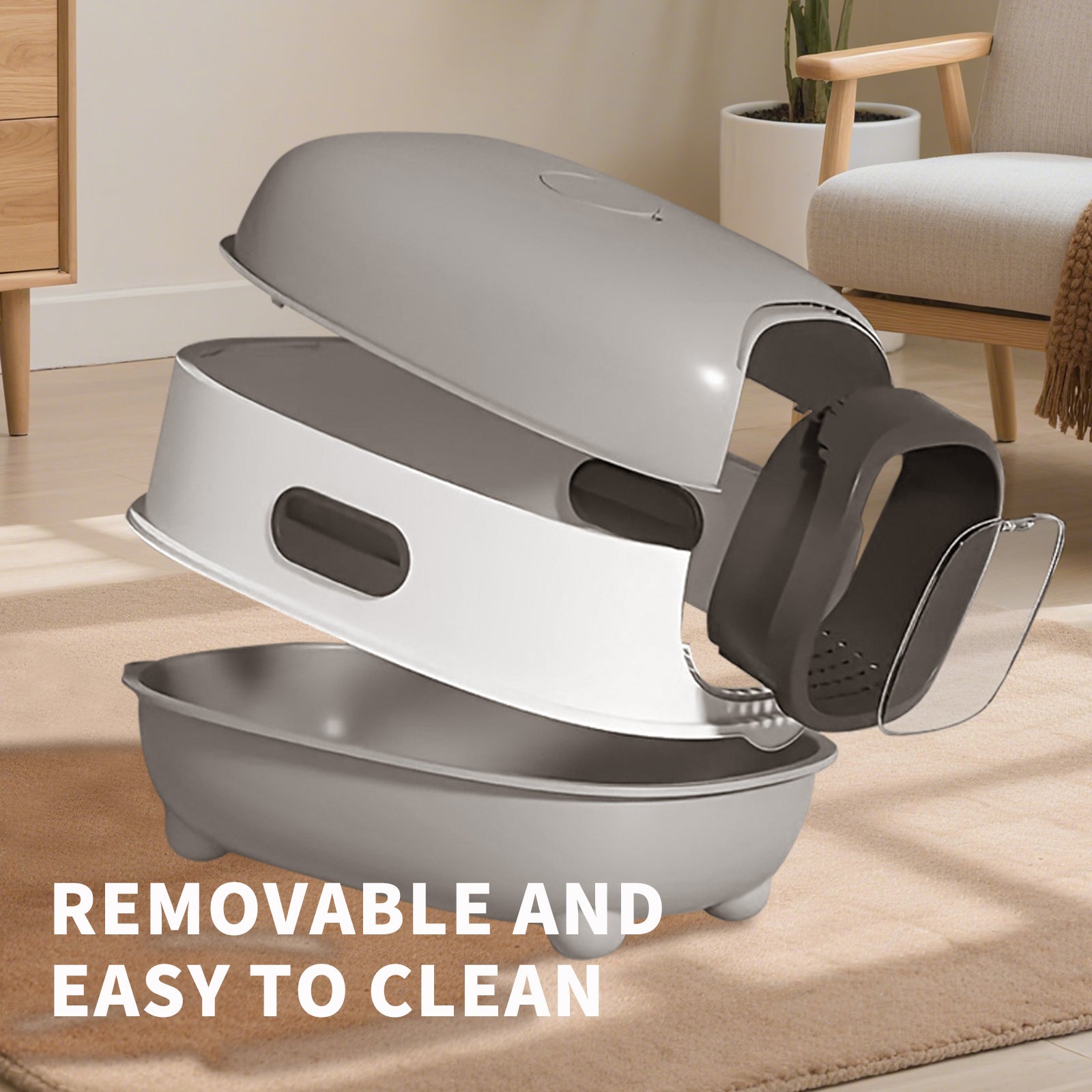 Uniquement auto-pickup--E-modèle Cat Litter Box