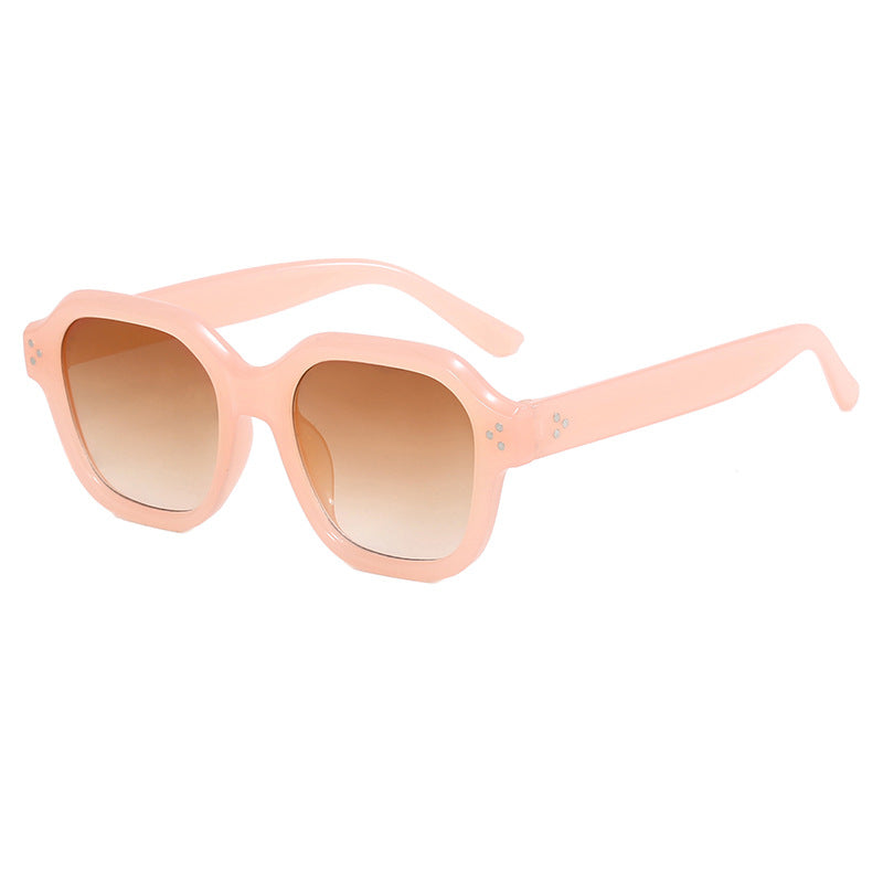 Lunettes de soleil retro grain de riz à la mode avec un style distinctif