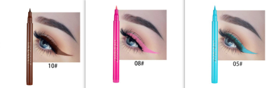 La peinture de couleur bricolage n'est pas facile à masquer Eyeliner mat