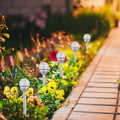 3Pcs Solar Pathway Lights IP44 Waterproof RGB Color Changing for Pathway Garden Walkway Ya
